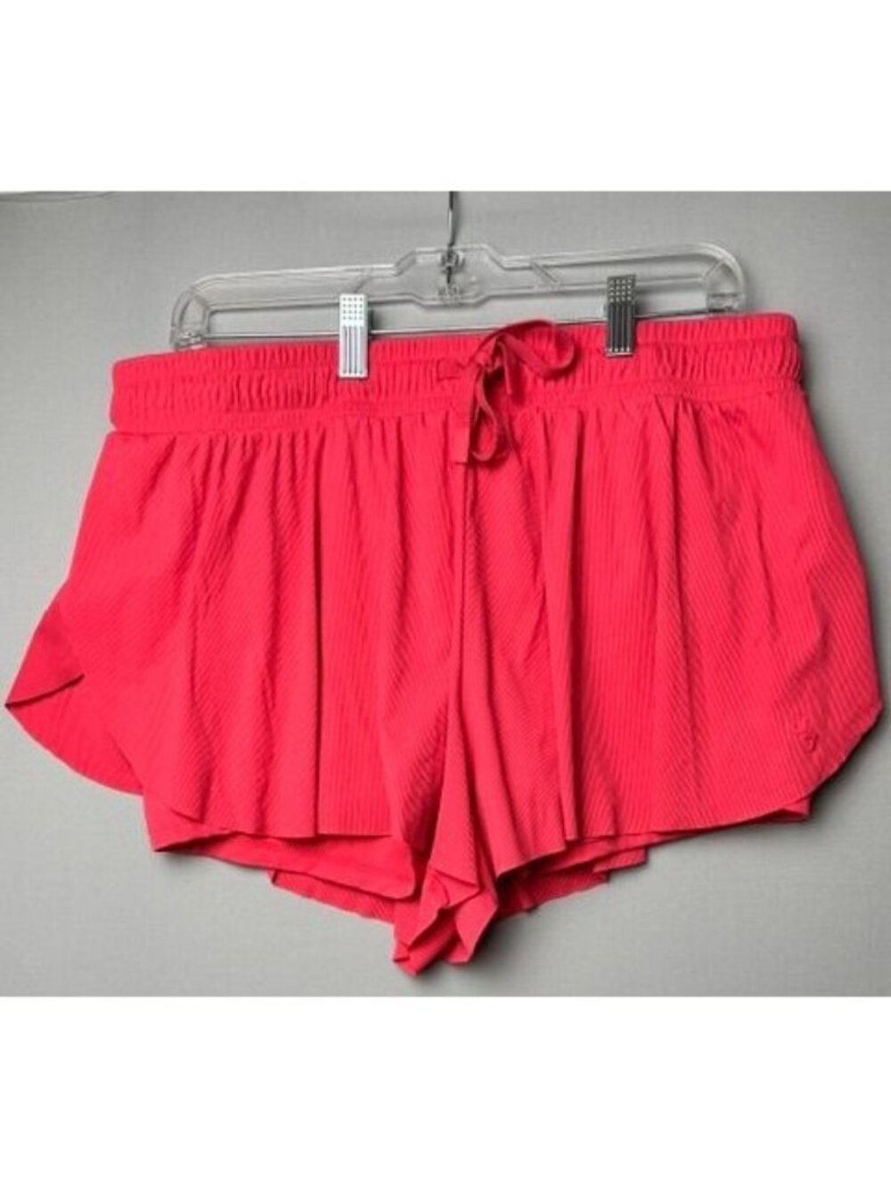 JoyLab Women's XL Hot Pink Pleated 2-in-1 Running Shorts Lined Athletic Active